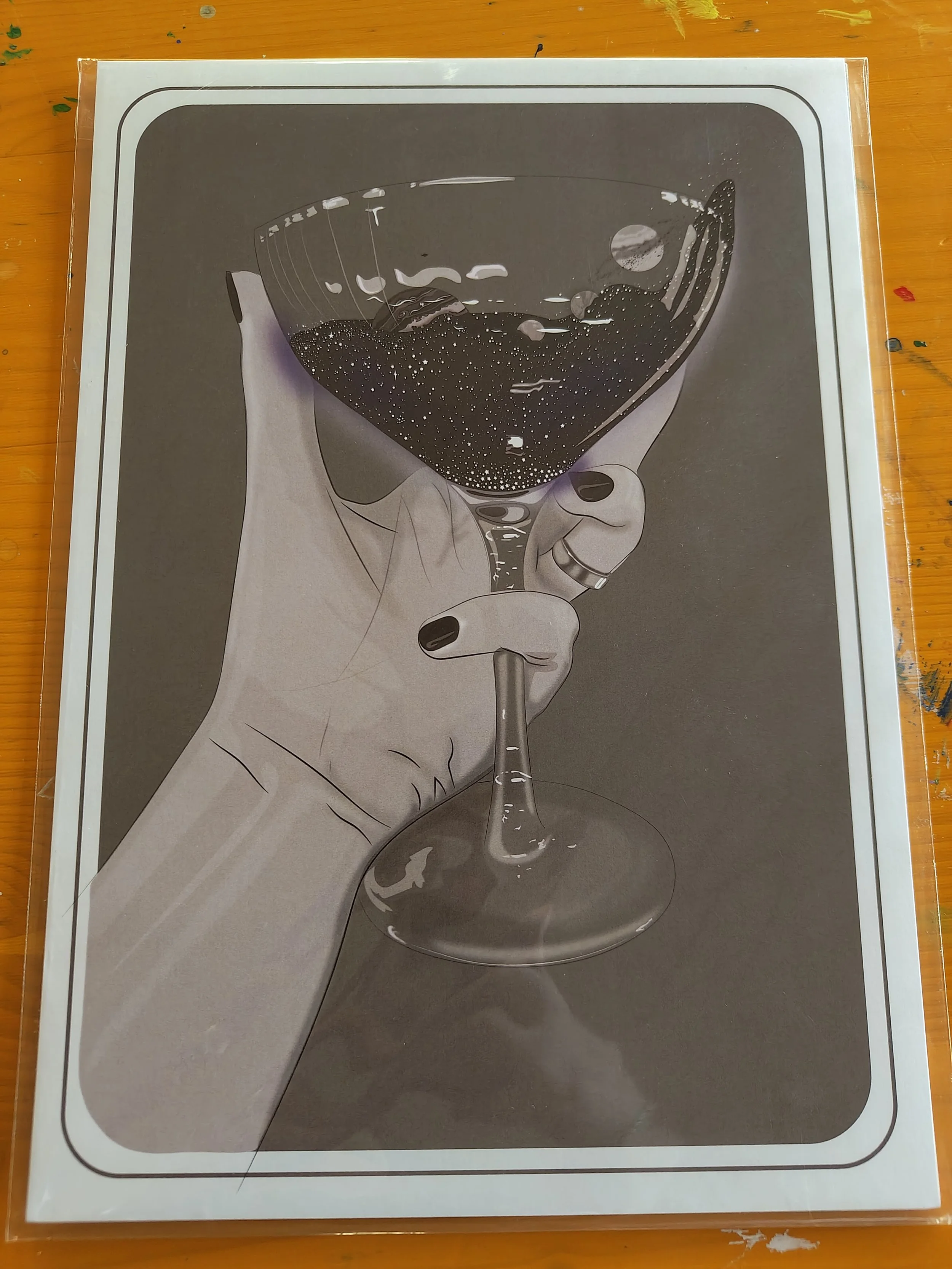 Champagne Supernova A5 or A4 Print