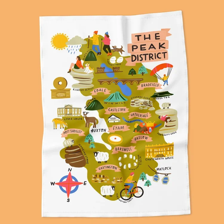 peak district tea towl gift.webp