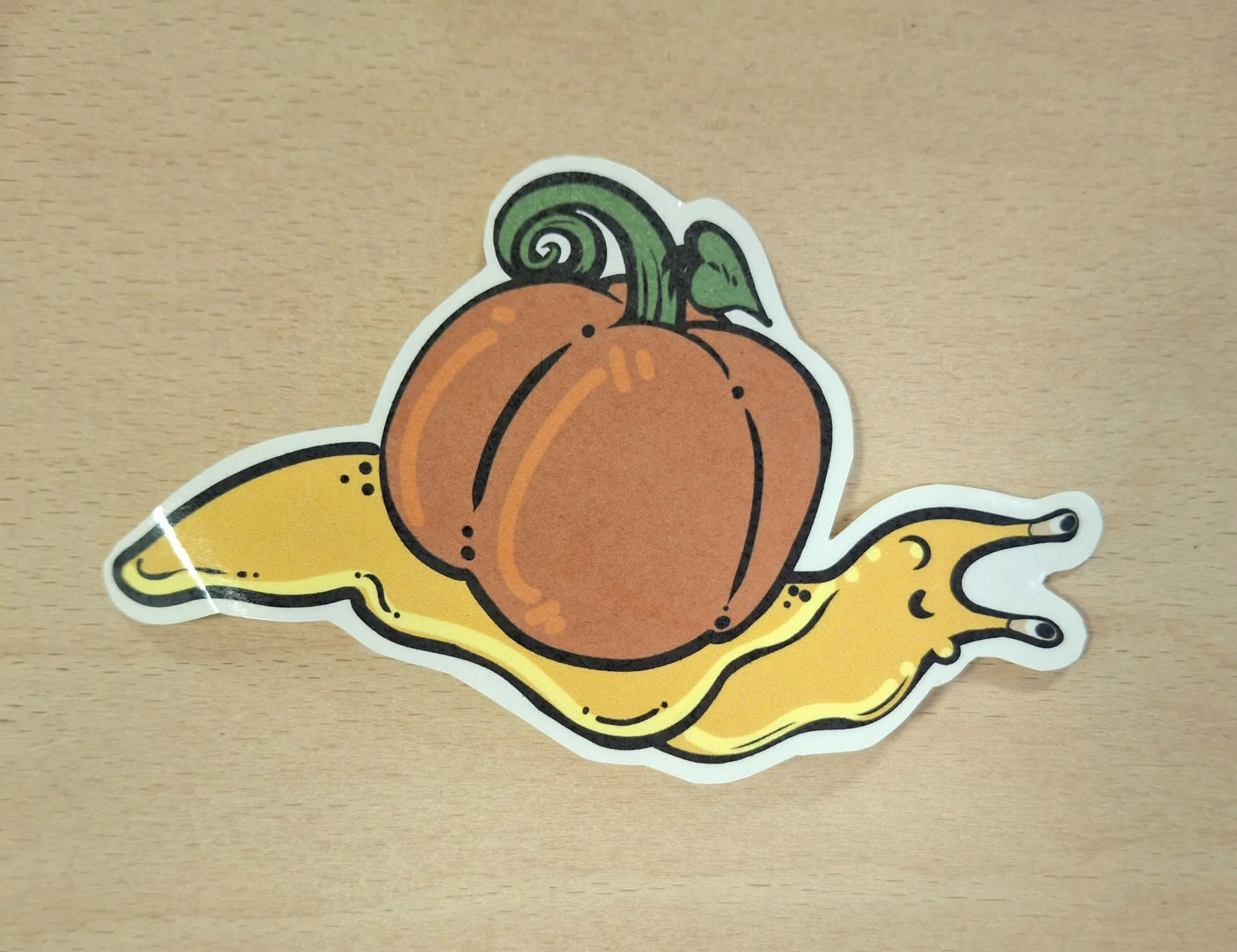 Pumkin Snail Sticker