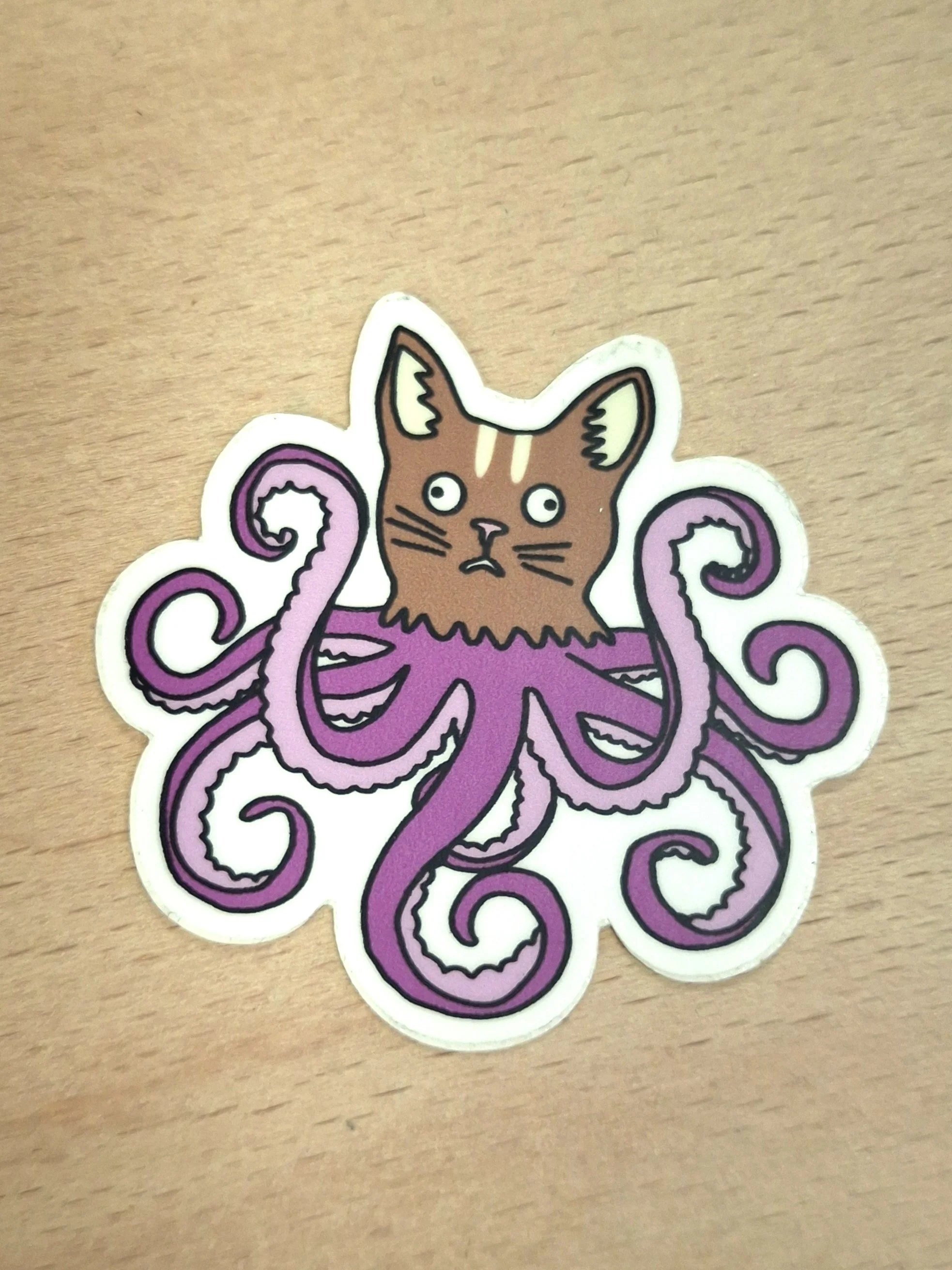 Octopuss Cat Sticker