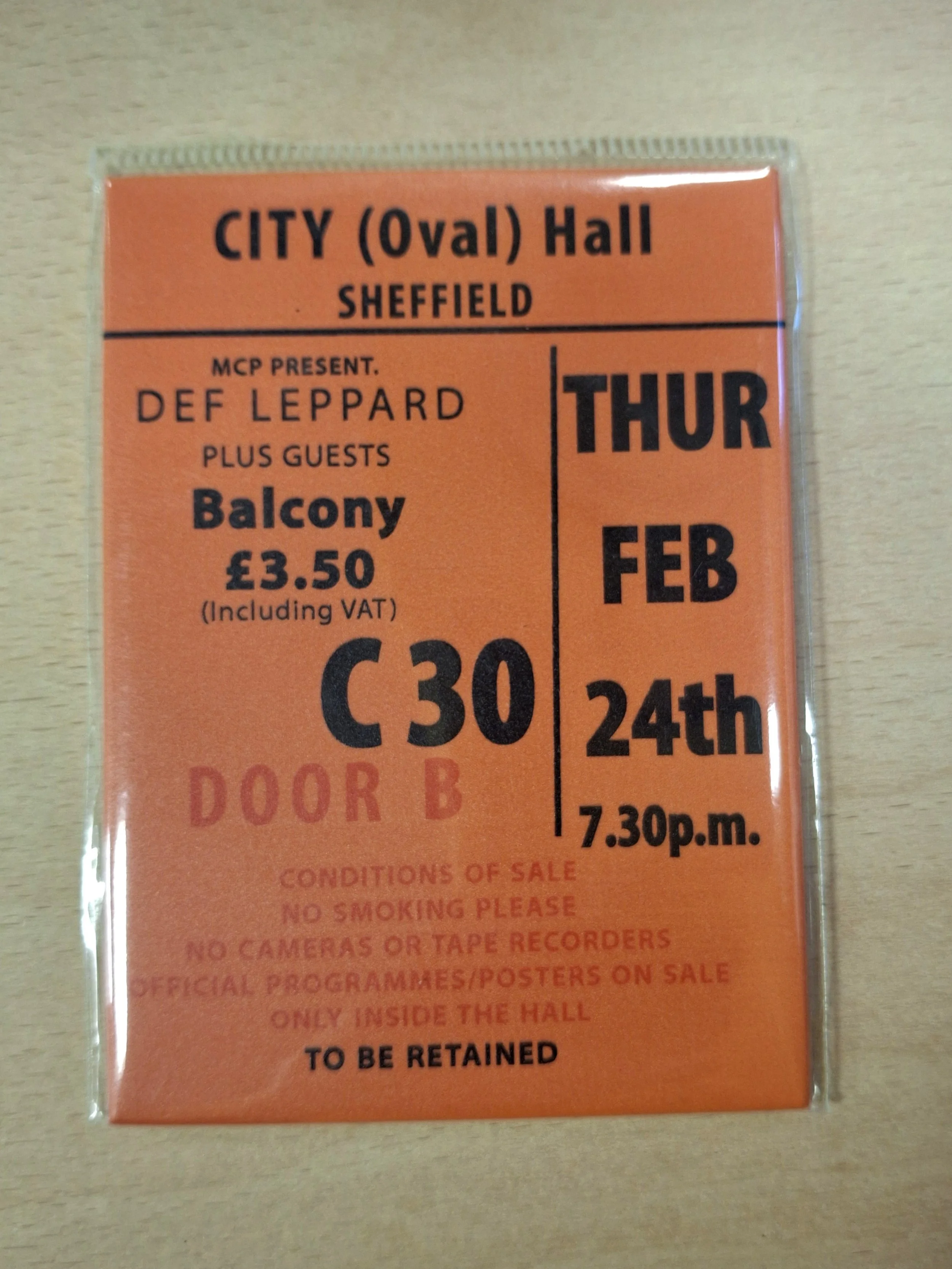 Def Leppard Concert Ticket Magnet