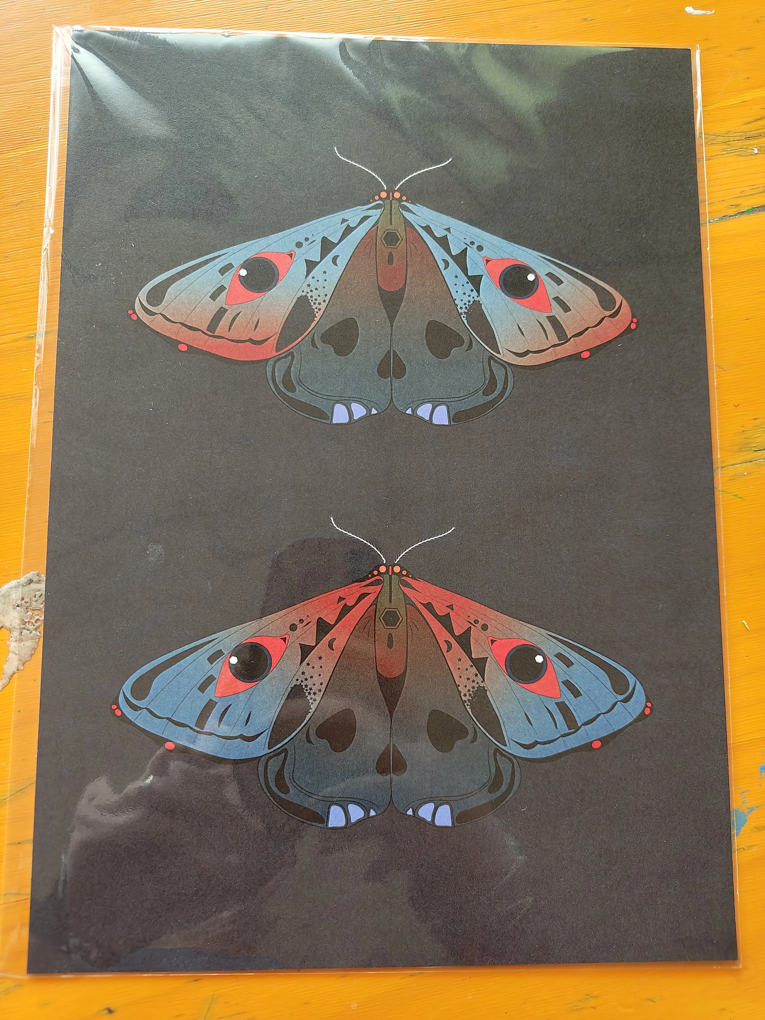 Goth Moth A5 or A4 Print