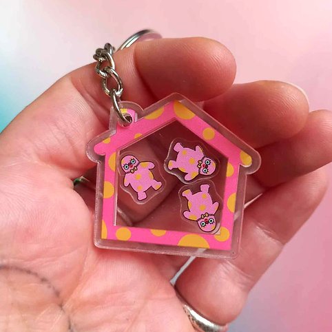 Blobby Shaker Keyring