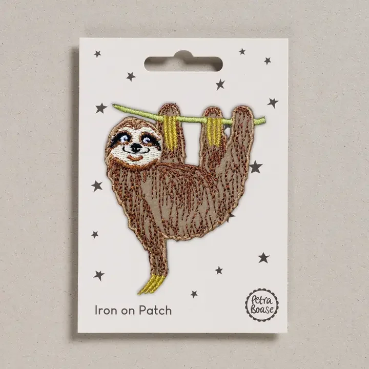 Sloth Iron On Patch