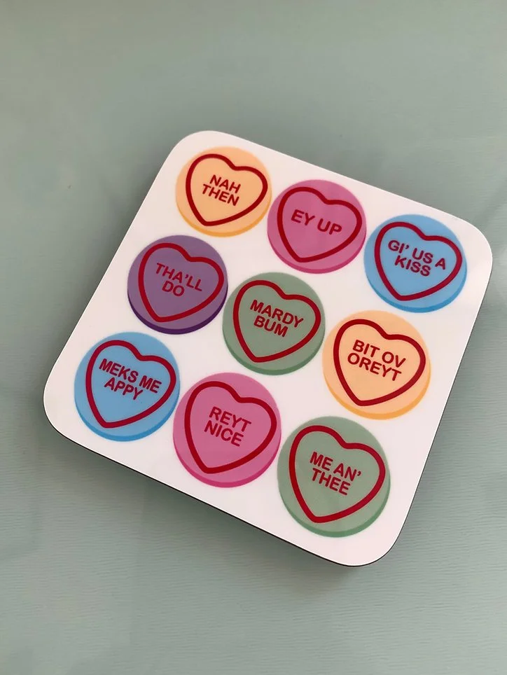 Yorkshire Love Hearts Coaster