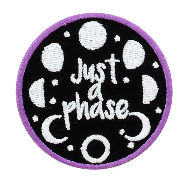 Just a Phase Moon Patch (Iron On)