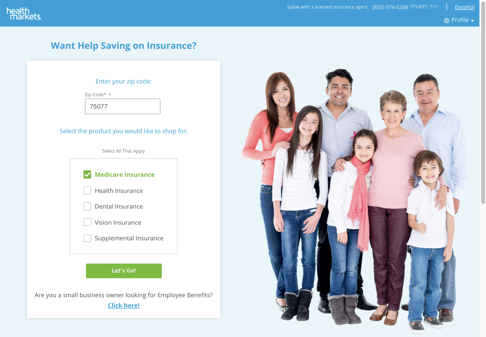 Healthmarkets-ecommerce-experience