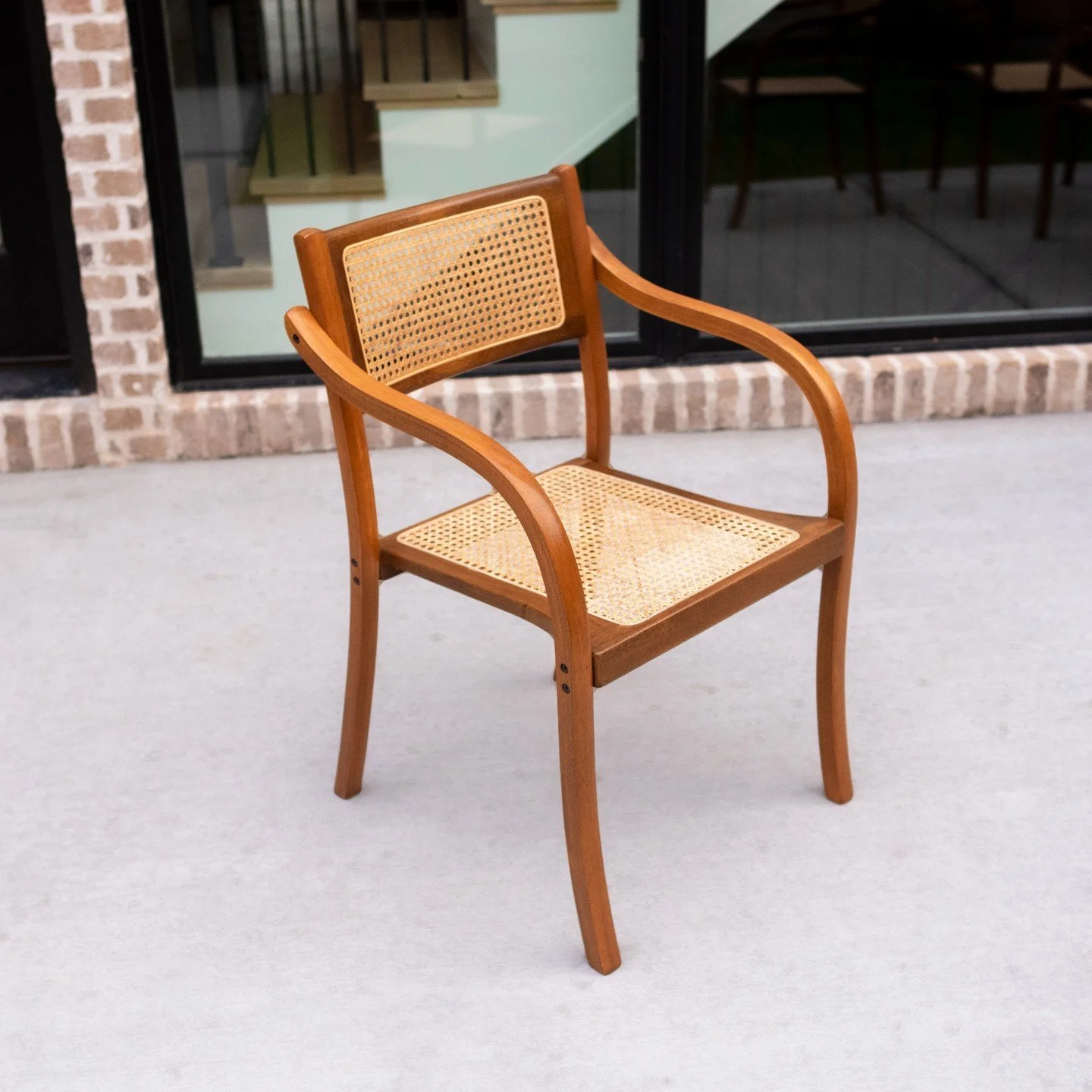 Thonet Style Mid-Century Rattan and Bentwood Arm Chairs | SOLD

I suspected there was something exciting hiding under the well-worn fabric, and sometimes you get lucky. Now, fully refinished, recaned, and ready for a new life.

...

#mcmrestoration&n