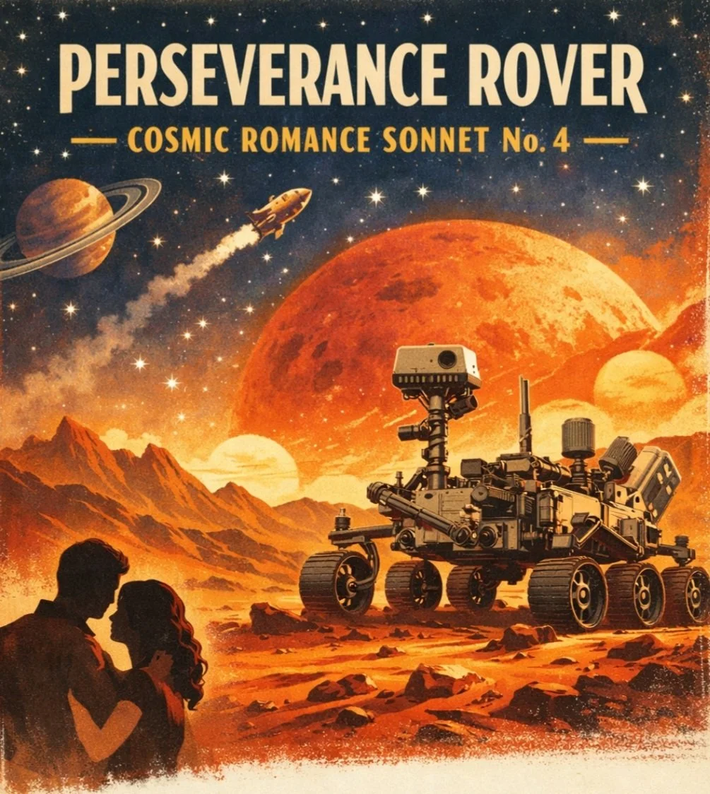 🌌 Perseverance Rover — Cosmic Romance Sonnet No. 4