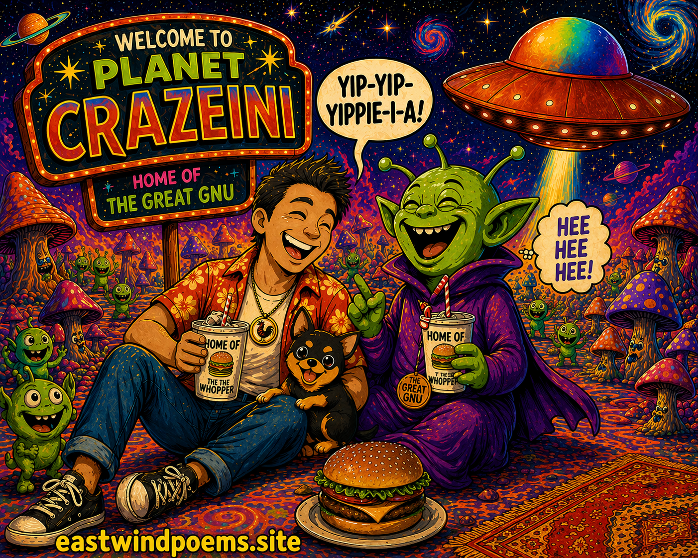 Destination: Planet Crazeini — Home of the Great GNU