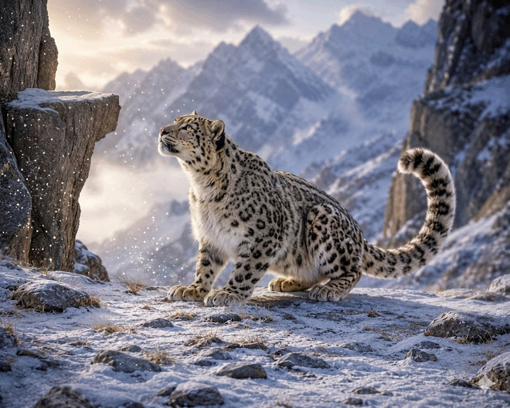 Snow Leopard (Panthera uncia)