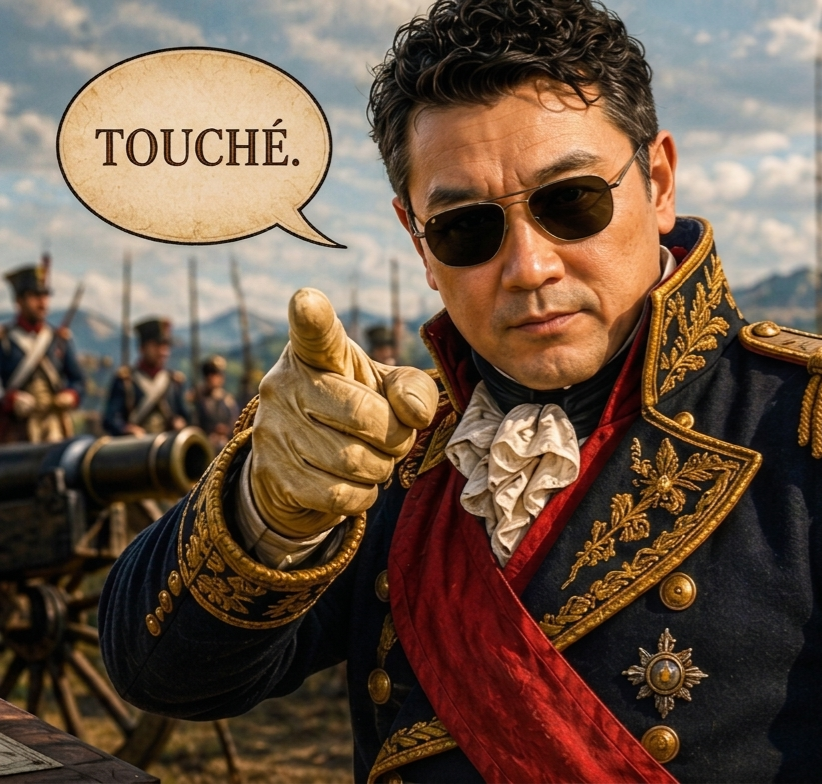 Touché 😄 🇫🇷 ⚔️