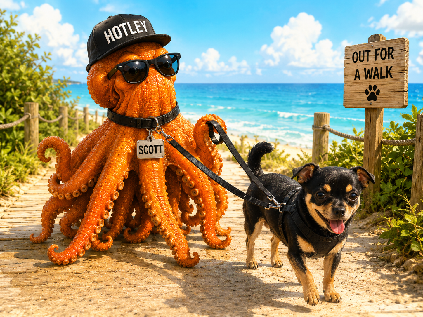 Shhh... DOG WALK 🐙