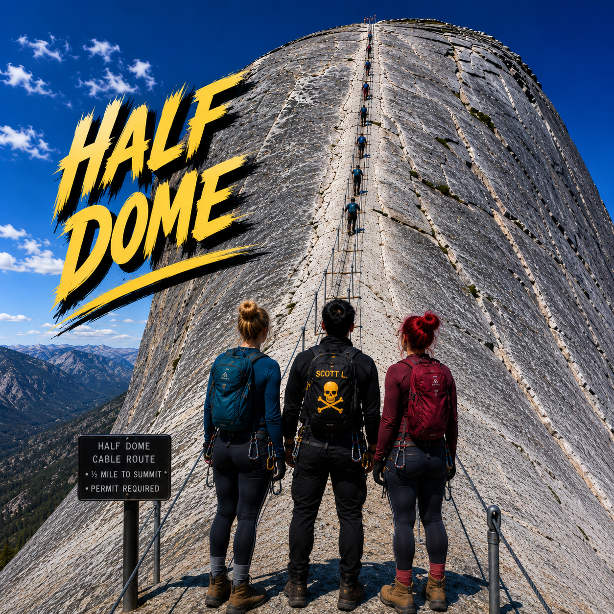 1/2 DOME ⛰️ 🌩⚡️⛈️⚡️🌨