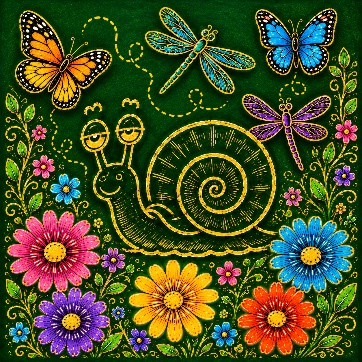 In The Garden 🐌🌷🌸🌻