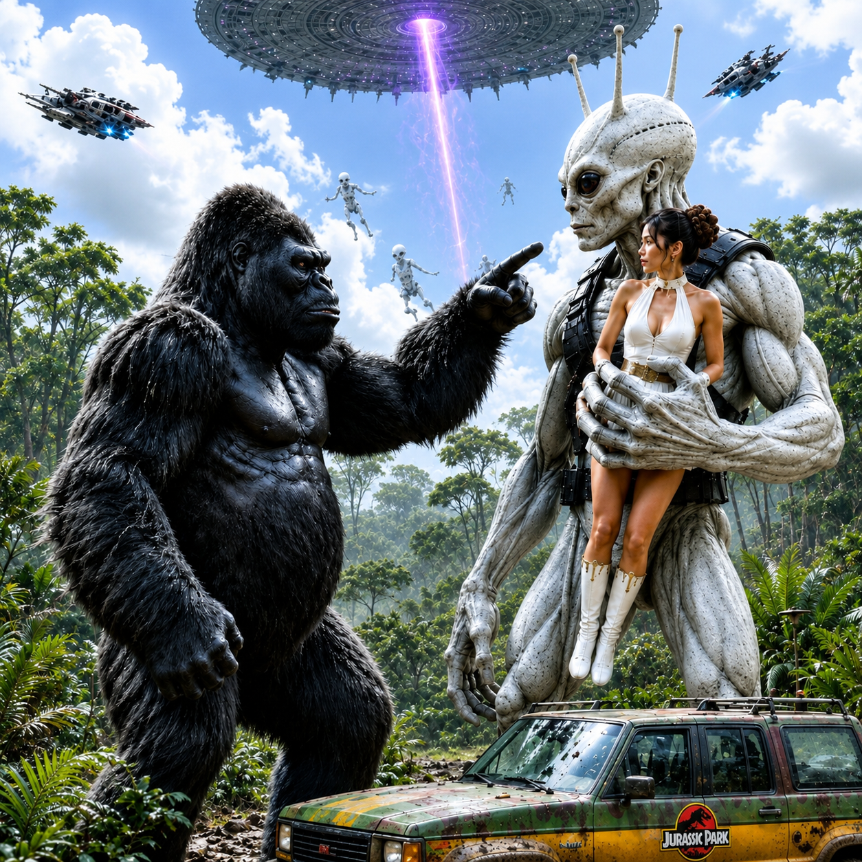 GORILLA 005 🦍 V.S. ALIEN MENACE 👽 