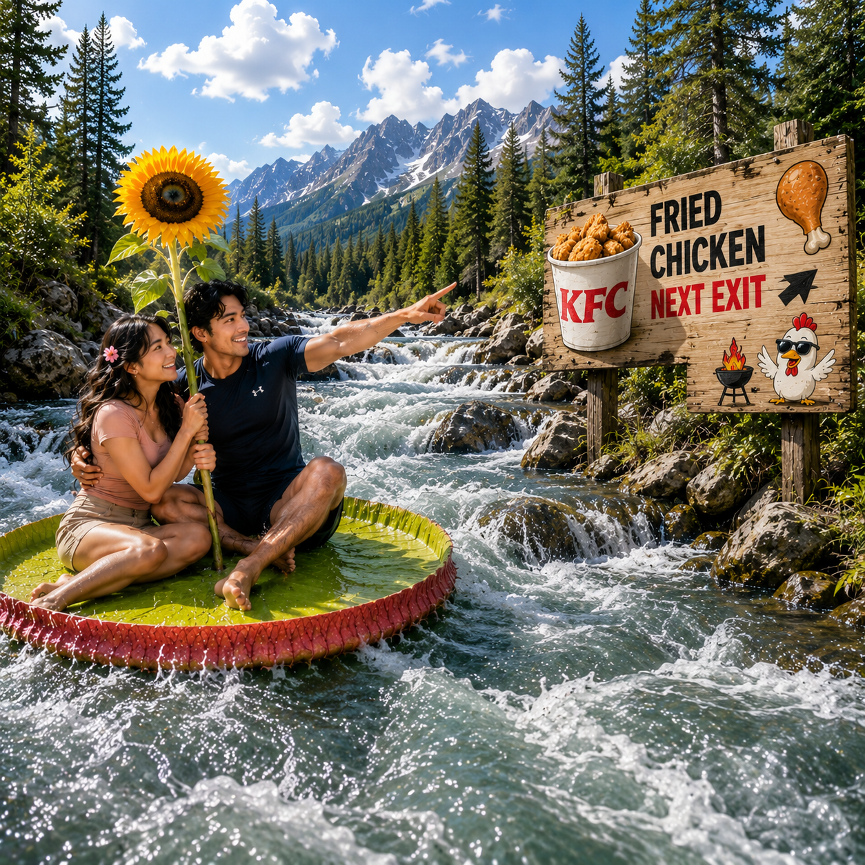 Love Is Grand 🌻💋 Next Exit KFC FRIED CHICKEN 🍗 