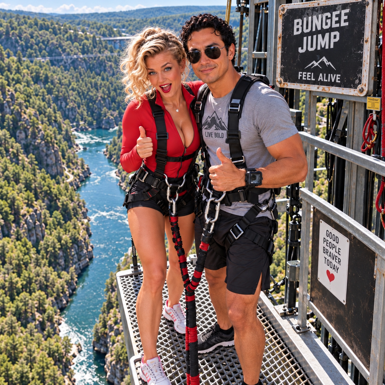 You Go First 👿 🪂 DAREDEVIL BUNGEE PARAGLIDE ❤️ EPISODE 1 🦅