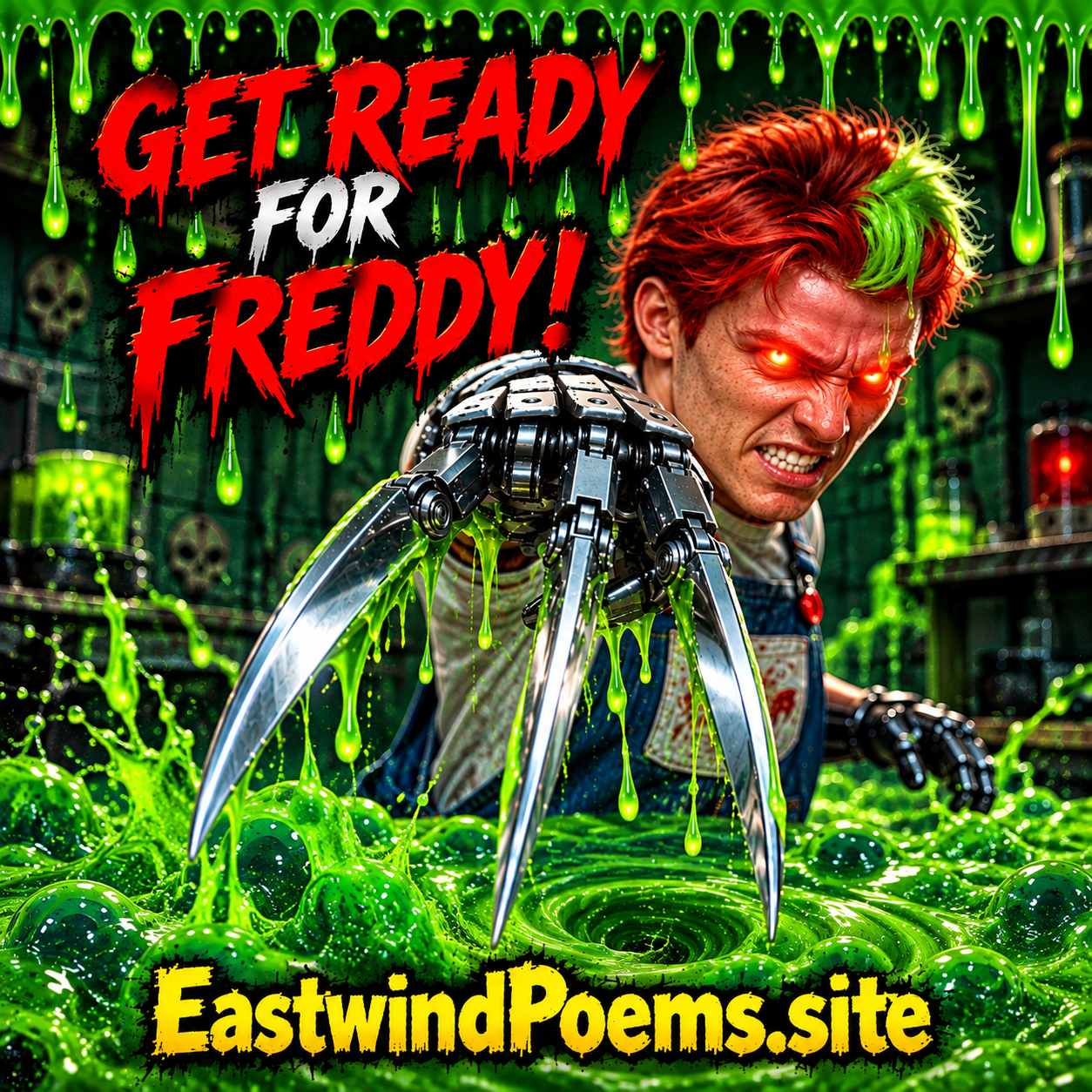 GET READY FOR FREDDY 🐤 THE GREEN ☢️ DREAM 🔪 NIGHTMARE ON ELM ST. #4