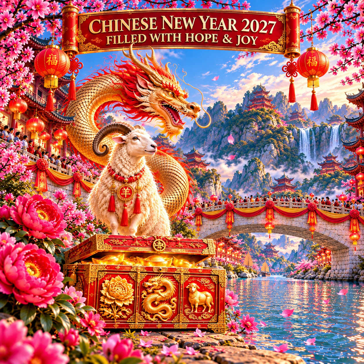 HAPPY CHINESE NEW YEAR! 新年快乐 🐏🏮❤️