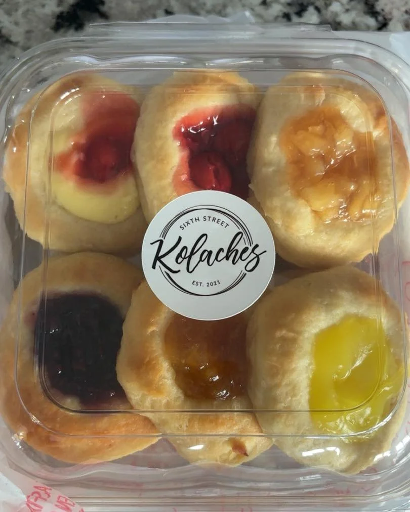 🚚 UP NEXT - KOLACHE DELIVERY 
🗓️SAT, FEB 21

Details:
▪️orders close Thursday 2/19/26 at noon
▪️Pre-order required - visit our website to place your order - please include your address in the comments section
▪️Kolaches &amp; Cinnamon Rolls availab