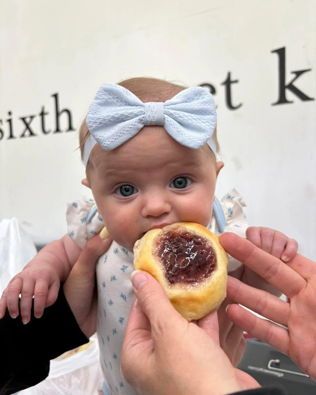 Waiting patiently for the first Bennington Farmer's Market on June 6th is much easier when you have the cutest baby on the planet to distract you. Just look at her eyes! 😍

We are counting down the days, but for now, we are spending our time spoilin