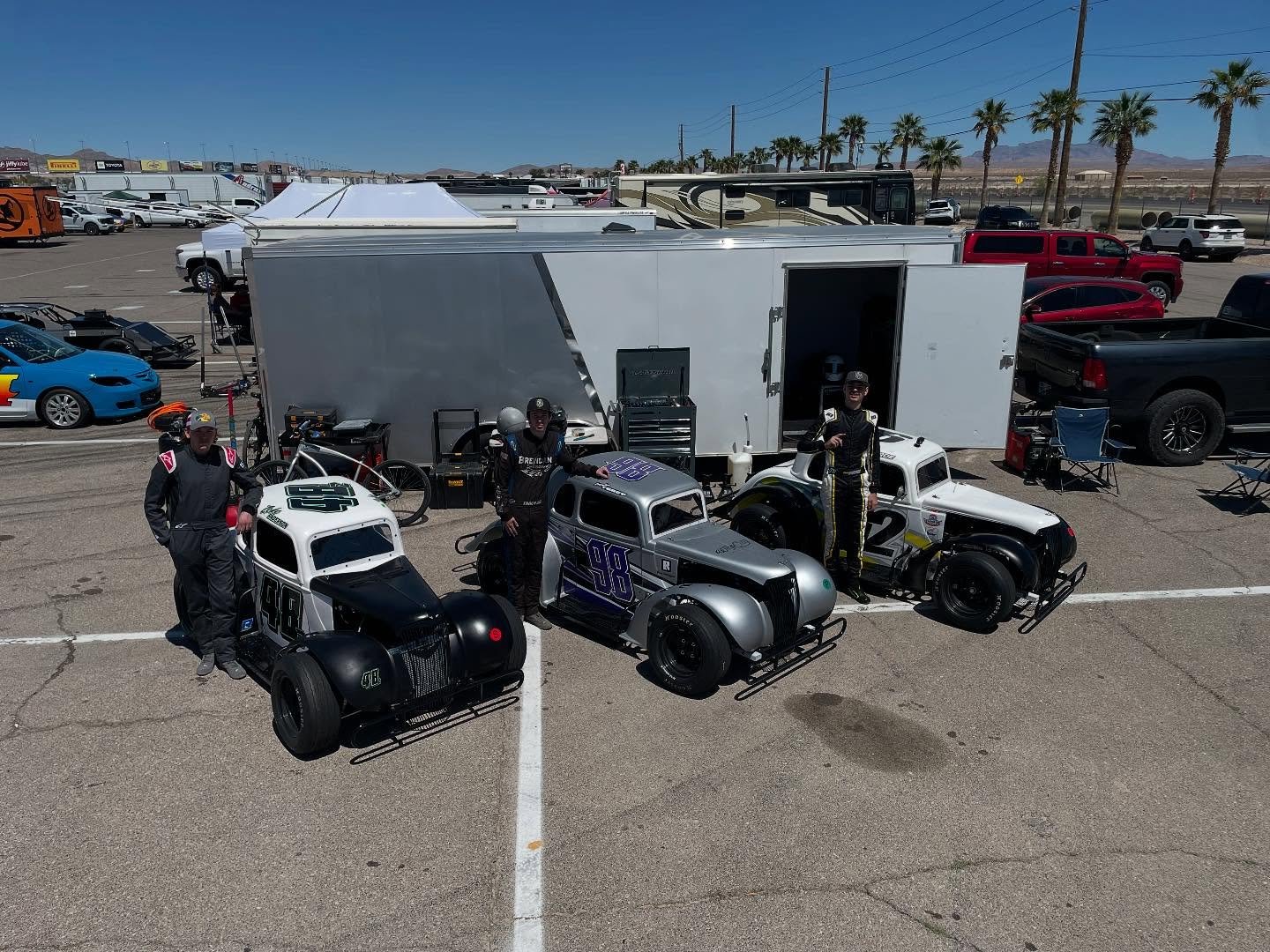 Bullring Round 4 

4/18 Results

@brendan_racing  P2
@alexroe_racing  P2
@zeke_anderson48z  P7

4/19 Results

@brendan_racing  P5
@zeke_anderson48z  P11
@alexroe_racing  DNF