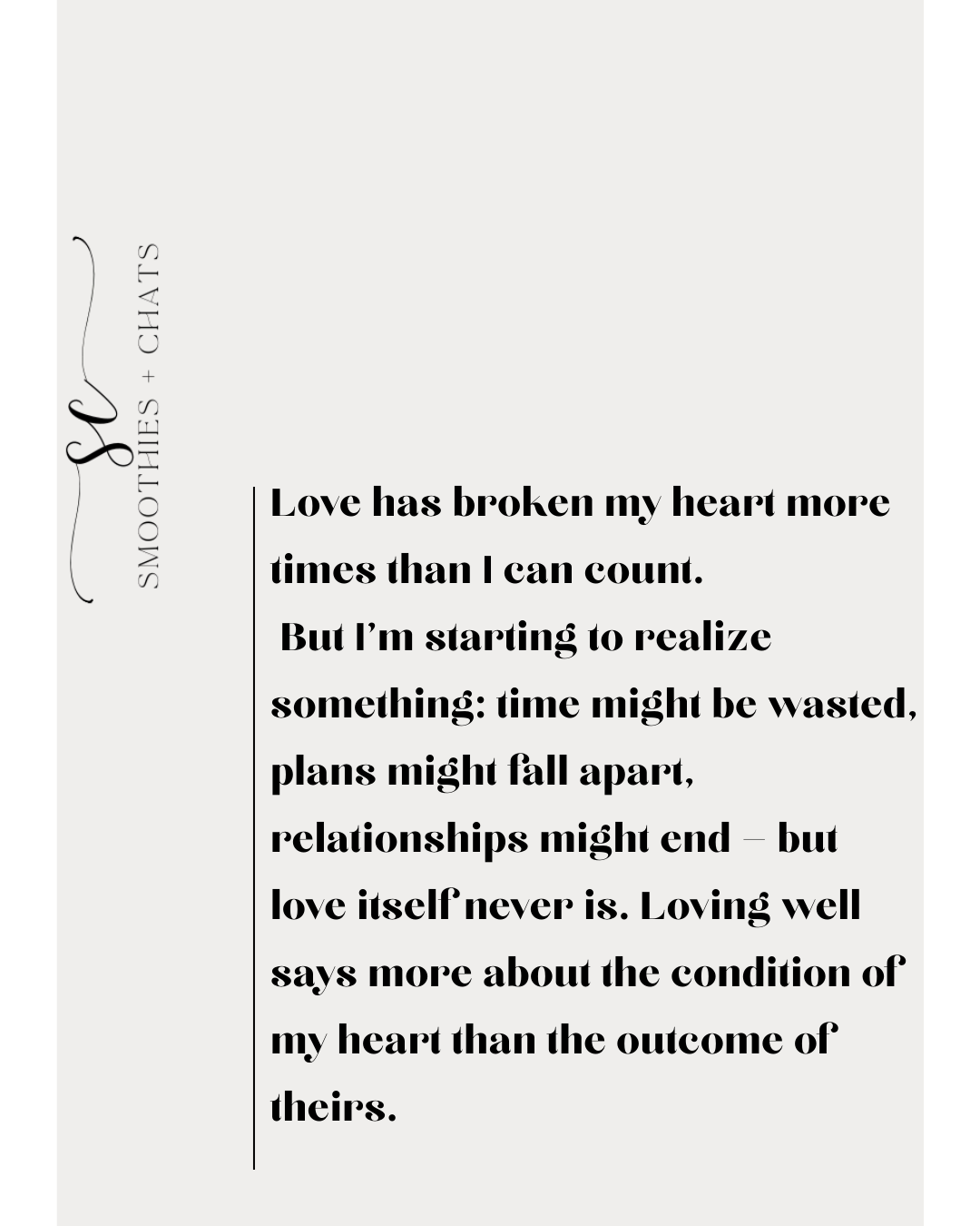 Love Is Never Wasted