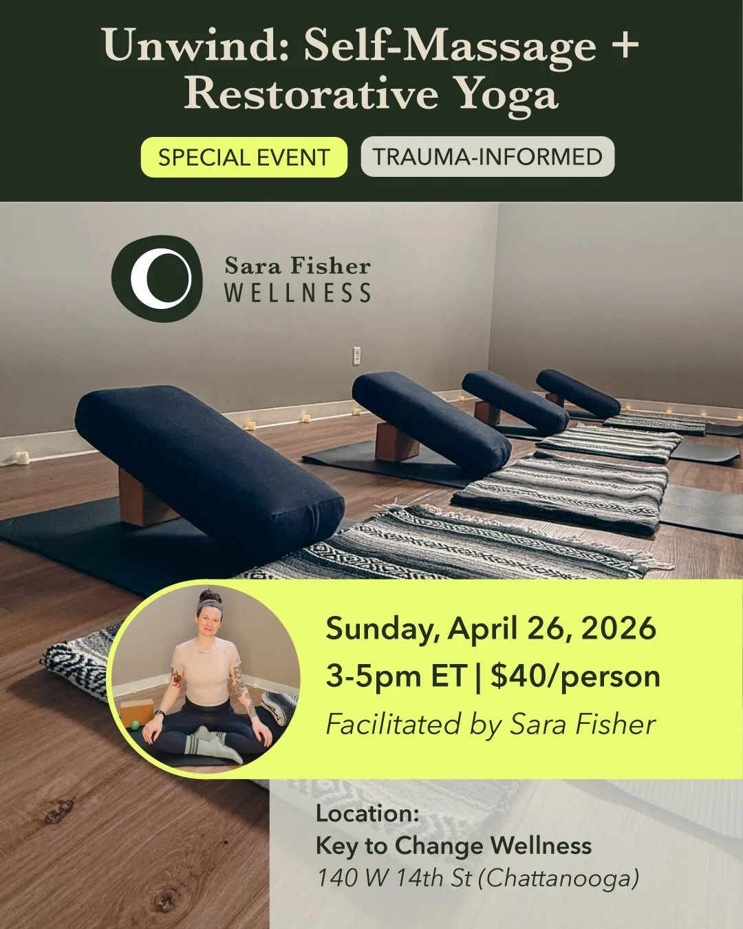 If your nervous system needs a reset, you're welcome to join me for a special two-hour event later this month. We will explore trigger point release through self-massage techniques using rubber lacrosse balls, move into a gentle restorative yoga prac