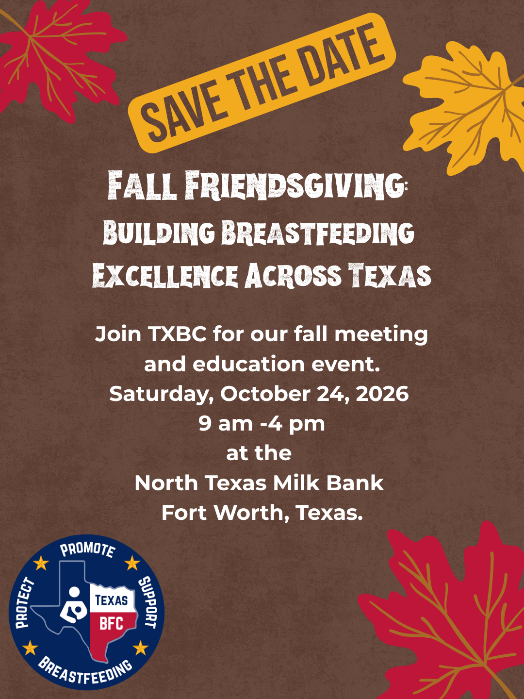 TXBC Fall Friendsgiving Registration