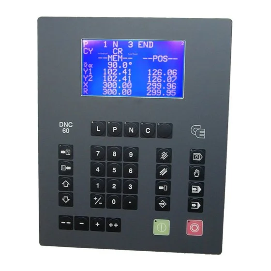 Controlador digital con pantalla y varios botones, usado para regulación o programación de maquinaria.