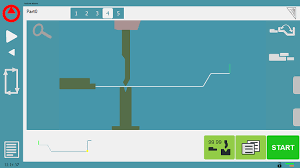 Pantalla de máquina de diálisis renal con controles y gráficos