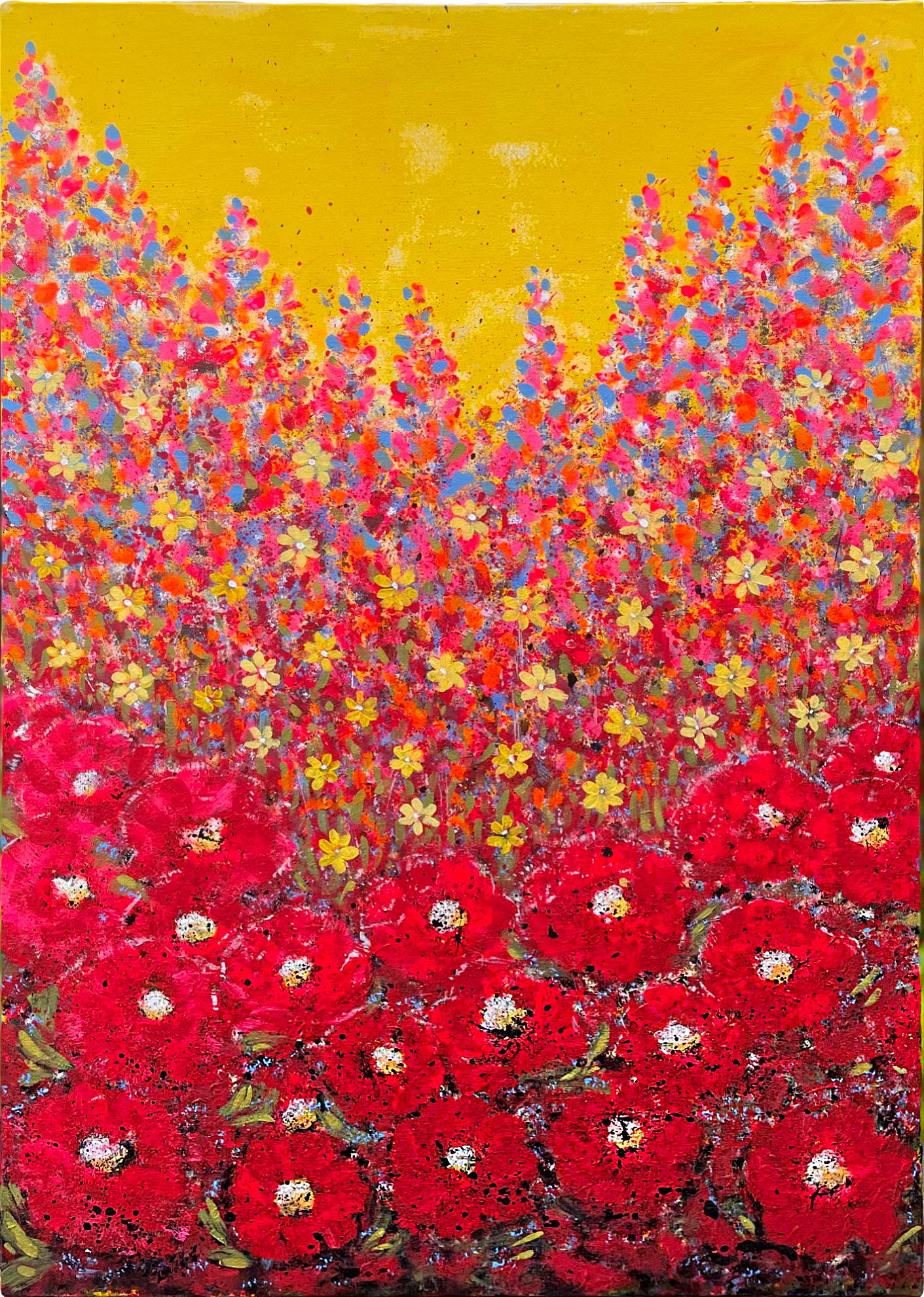 Poppy Field Abstract