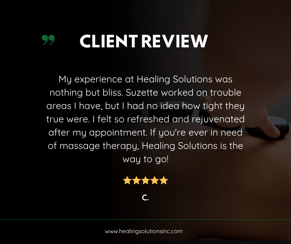 Healing Solutions Inc Client review
