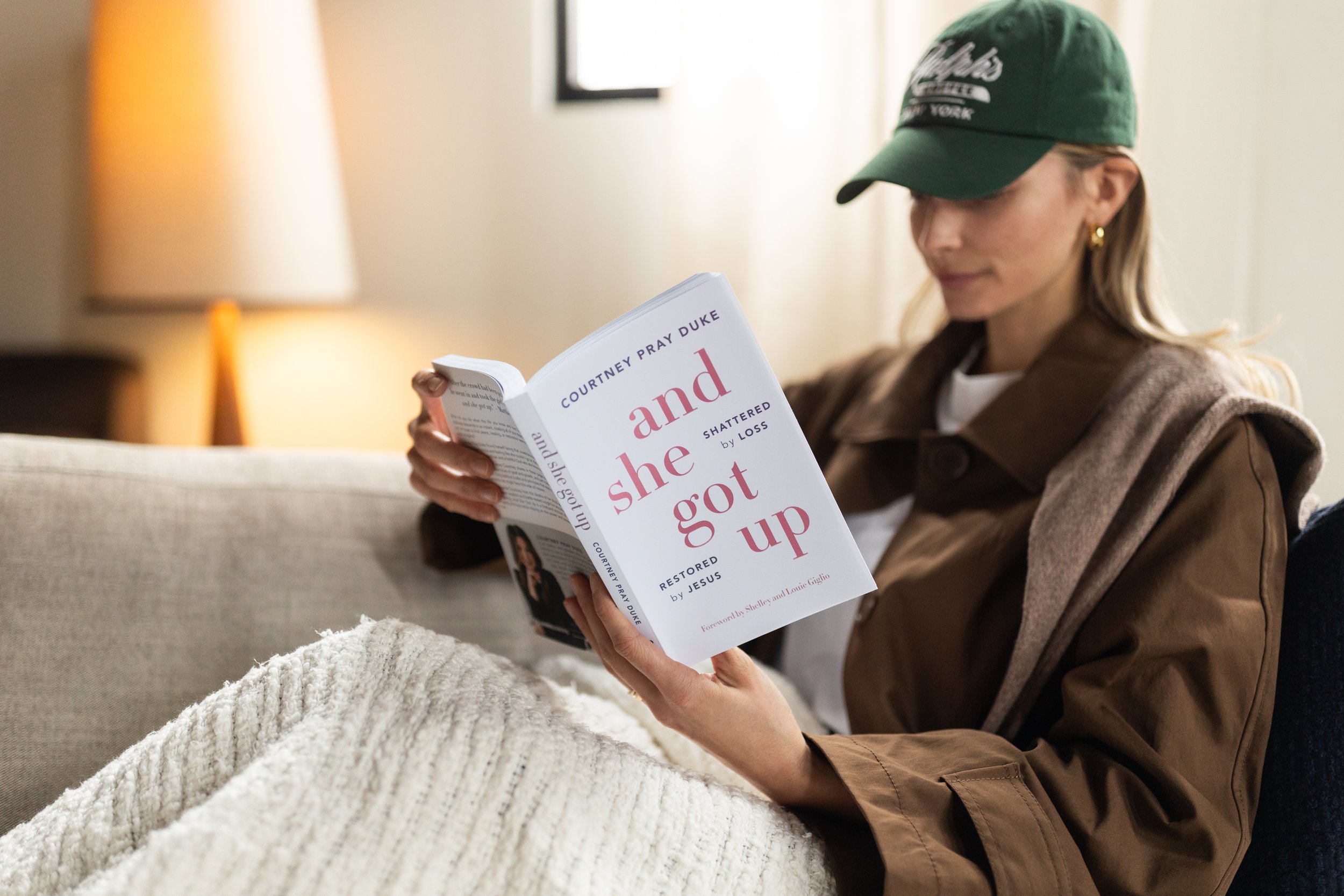 Woman Reading And She Got Up