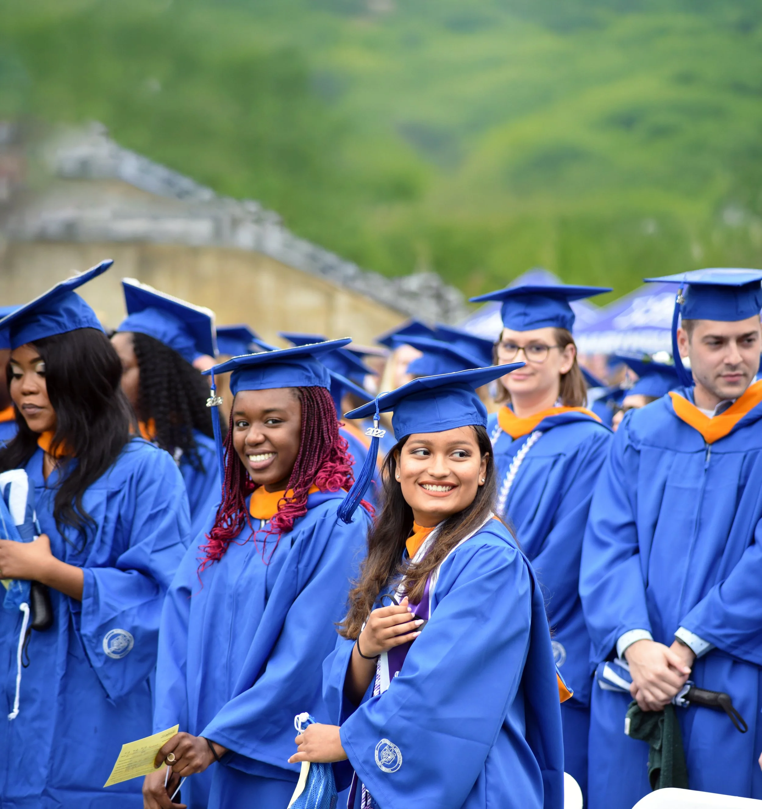 Students graduating at Marymount University