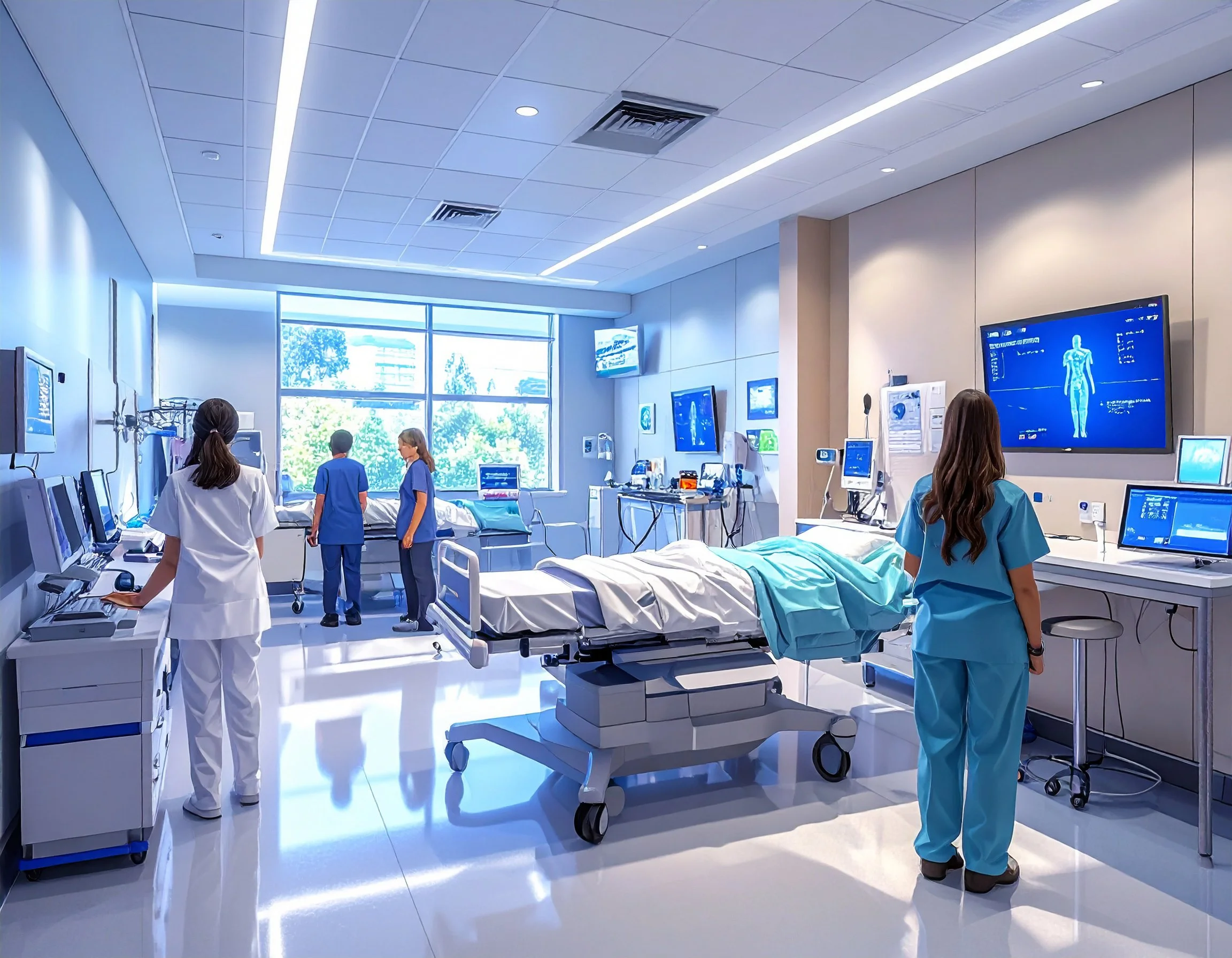 Rendering of Marymount University Nursing and Health Simulation Lab