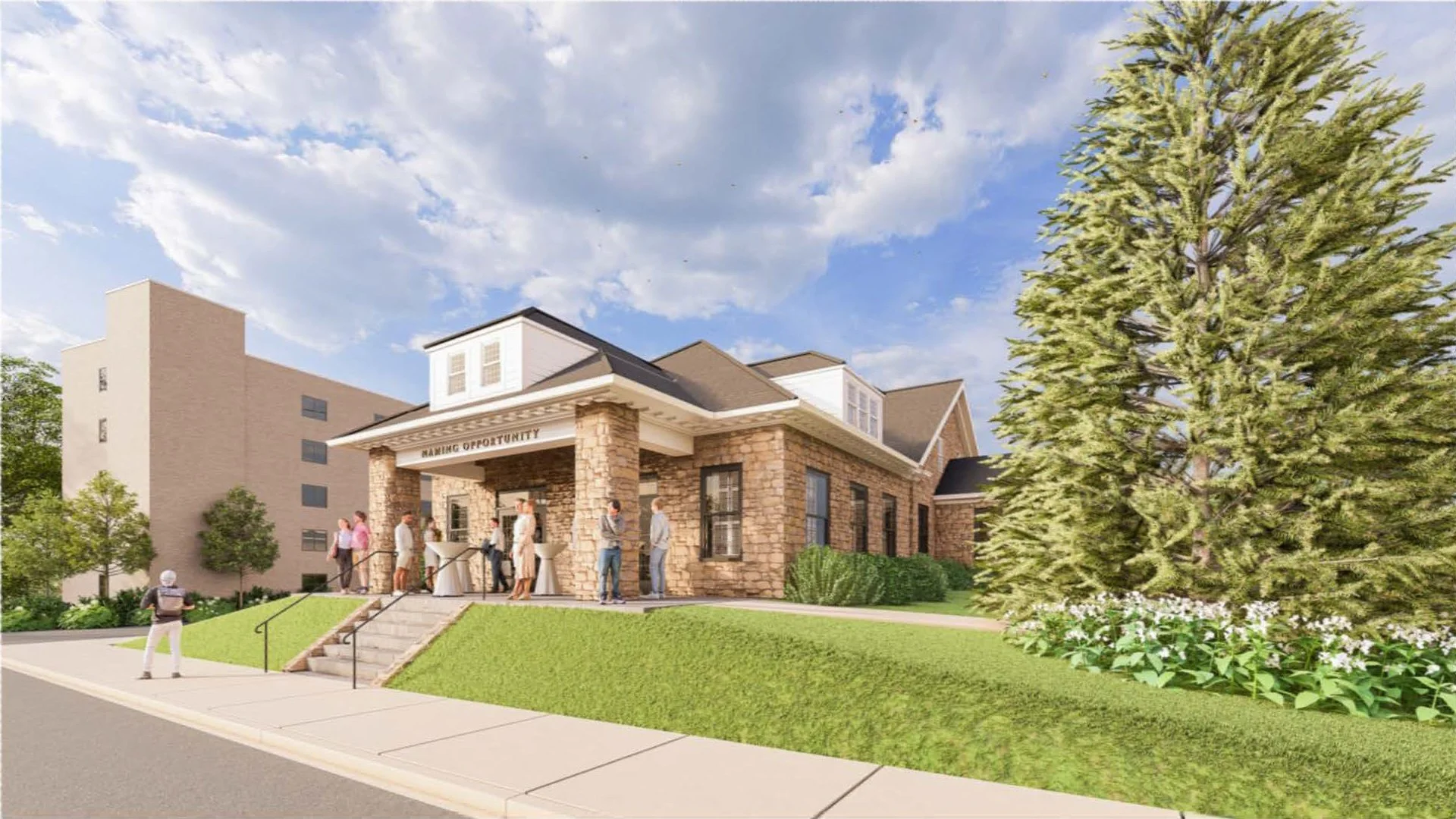 Exterior view of the Welcome Center