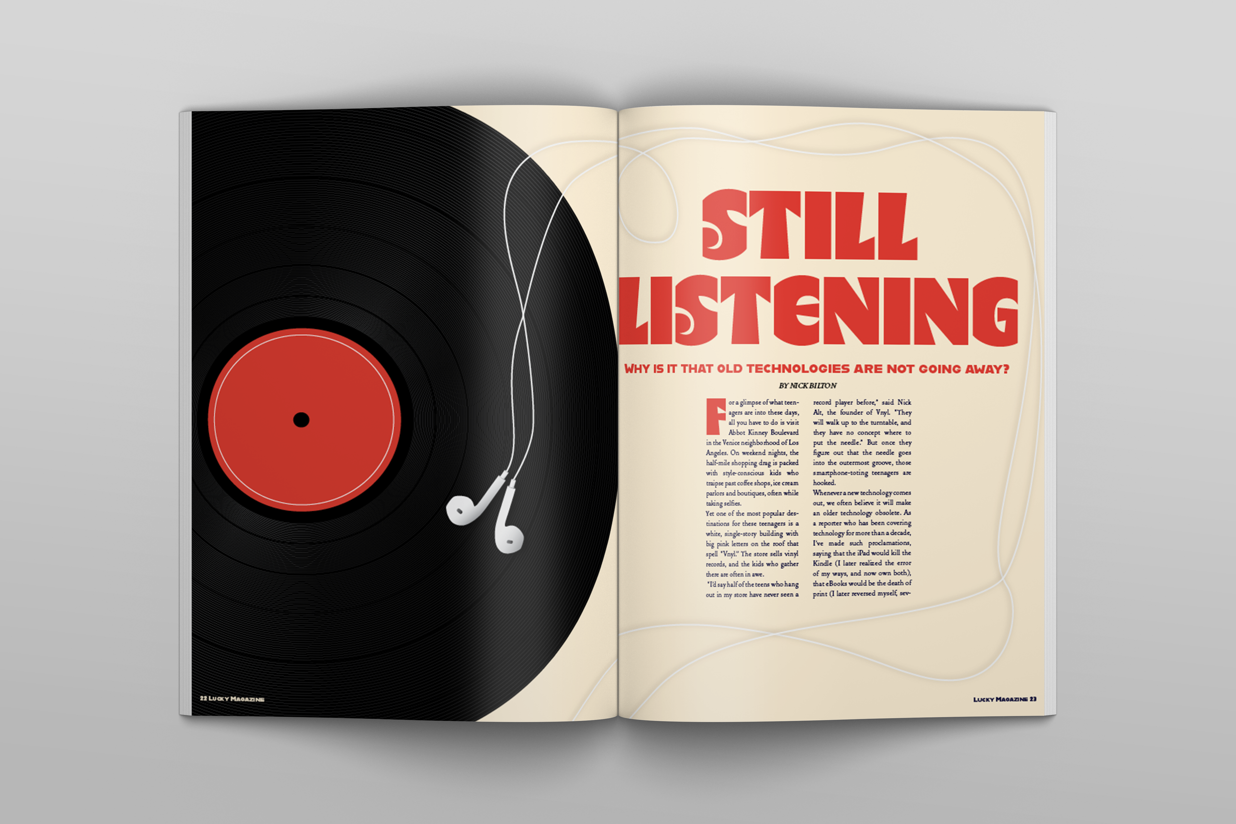 'Still Listening' Magazine Spread