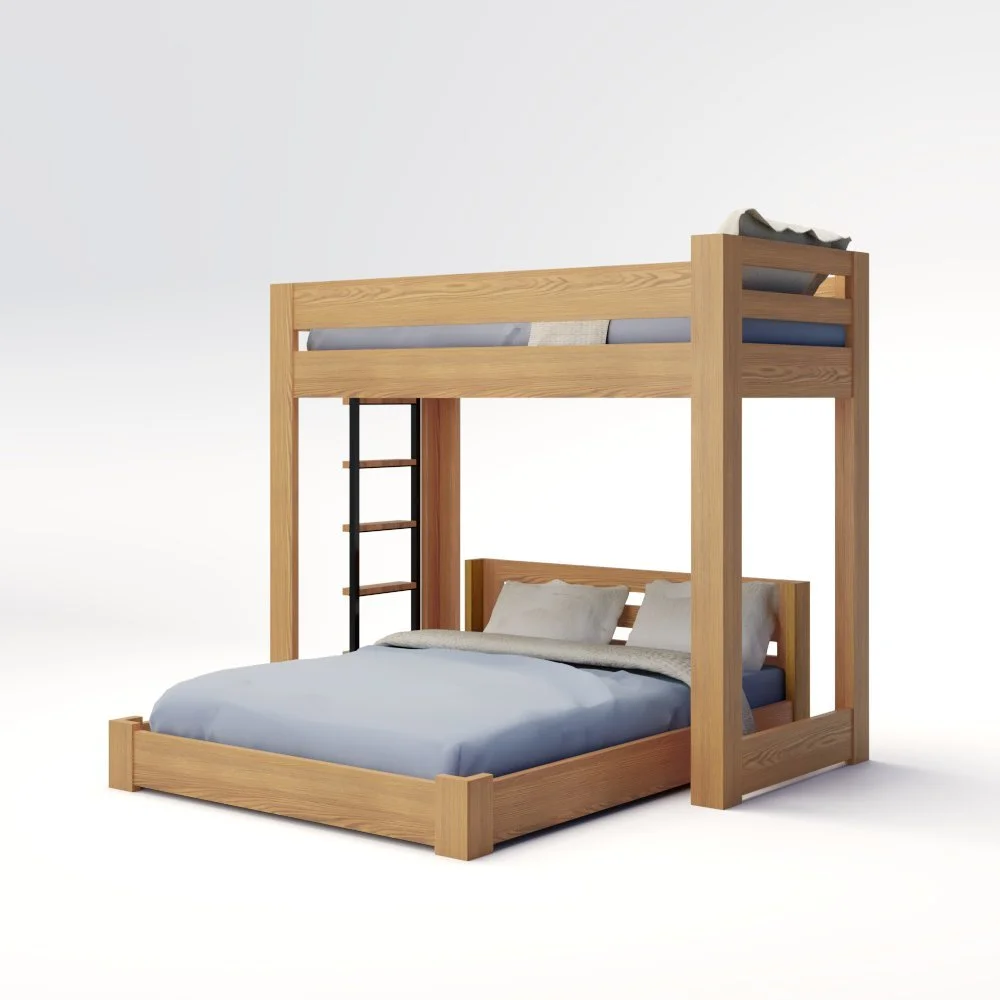 ICON Elevated - Lofted Bunk Bed with Ladder (Metal or Wood)