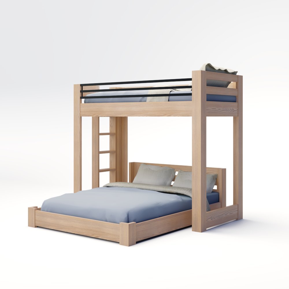 ICON Elevated - Lofted Bunk Bed with Ladder (Metal or Wood)