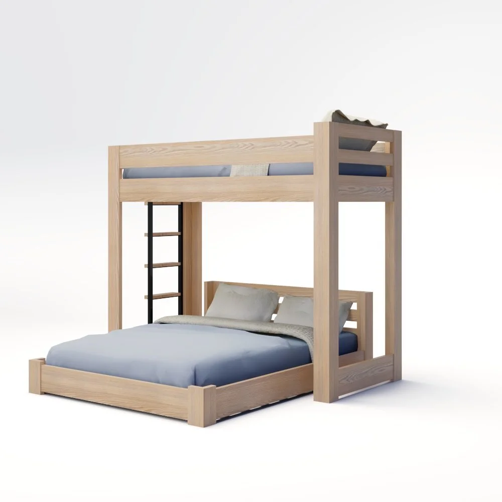 ICON Elevated - Lofted Bunk Bed with Ladder (Metal or Wood)