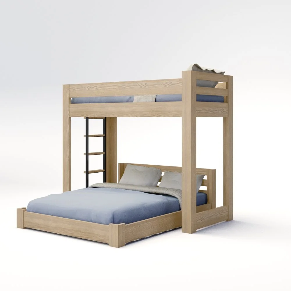 ICON Elevated - Lofted Bunk Bed with Ladder (Metal or Wood)