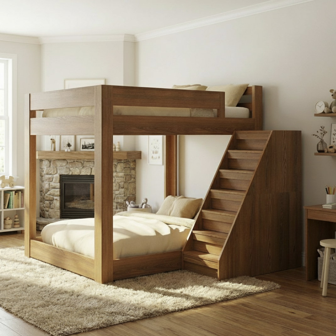 ICON Elevated - Classic Bunk Bed featuring Stairs with Drawers