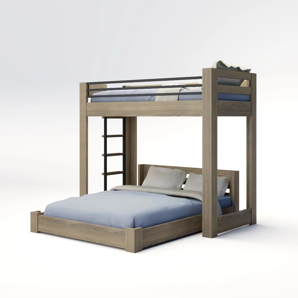 ICON Elevated - Lofted Bunk Bed with Ladder (Metal or Wood)