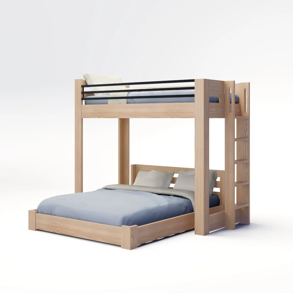 ICON Elevated - Lofted Bunk Bed with Ladder (Metal or Wood)
