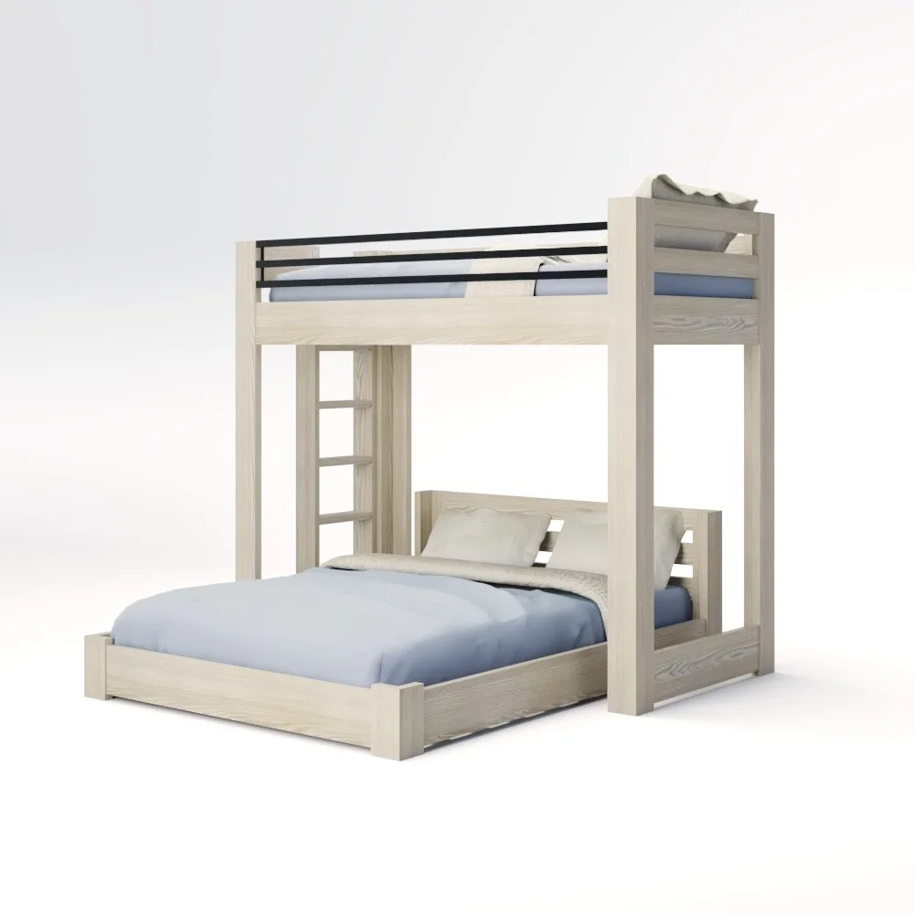 ICON Elevated - Lofted Bunk Bed with Ladder (Metal or Wood)