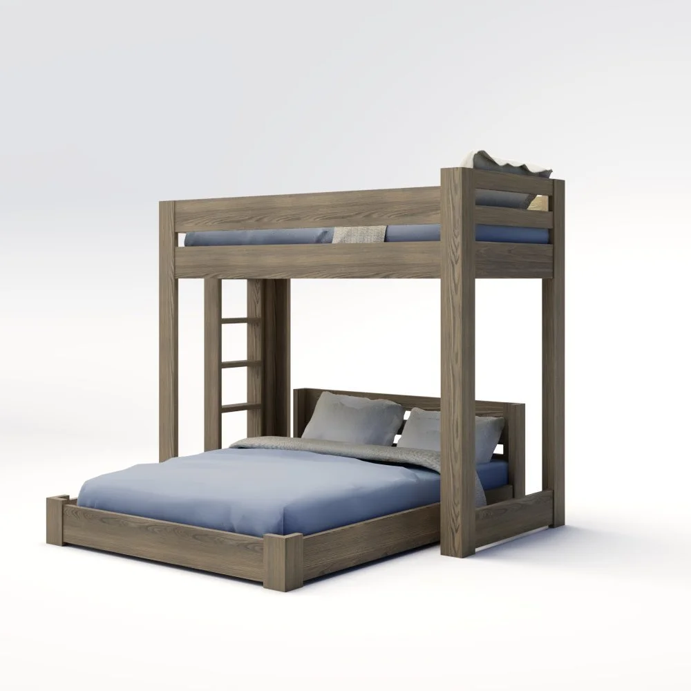 ICON Elevated - Lofted Bunk Bed with Ladder (Metal or Wood)