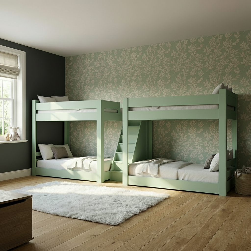 Painted Bunk Bed Upgrade