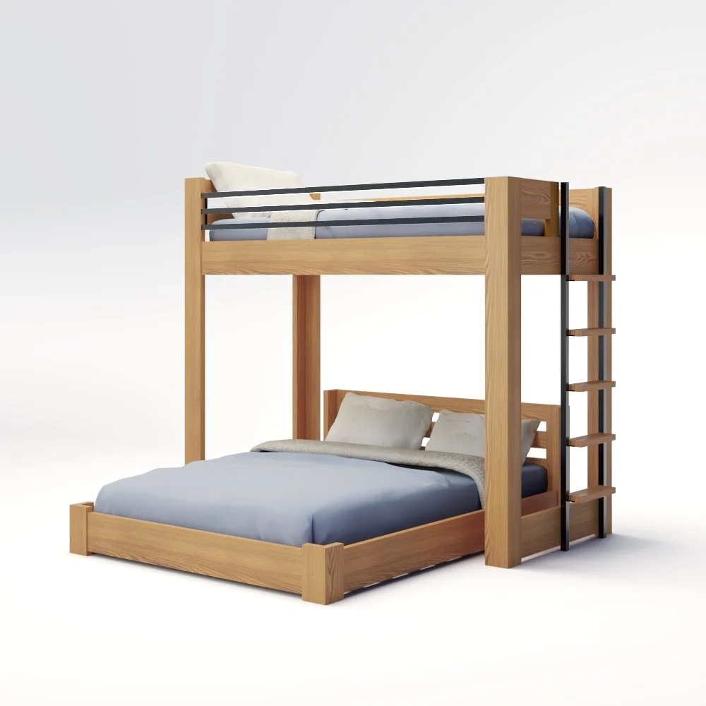 ICON Elevated - Lofted Bunk Bed with Ladder (Metal or Wood)